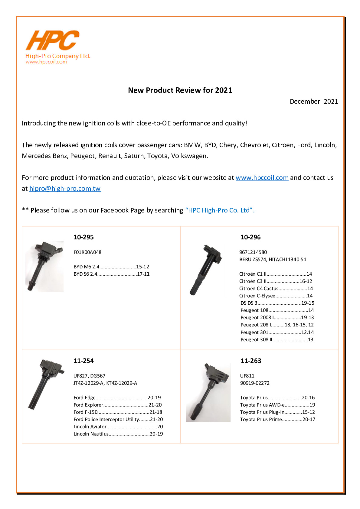 New Product Announcement_2021 product review